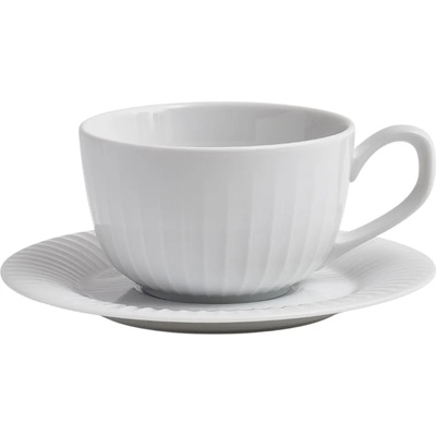 Kähler Чаша за кафе с чинийка HAMMERSHOI 250 мл, бяла, Kähler (KHL692205)