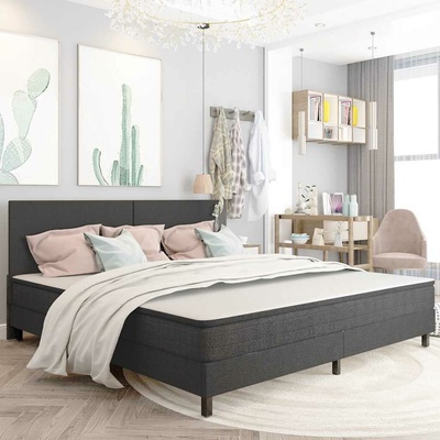 zahrada-XL 287459 Postel boxspring šedá textil