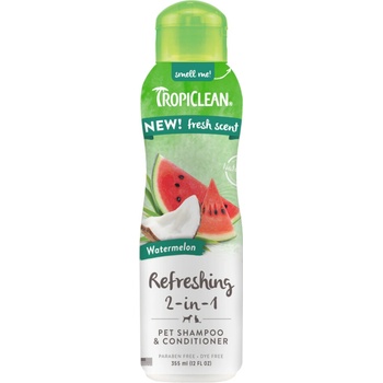 Tropiclean 2 v 1 šampon s kondicionérem papája a kokos 355 ml