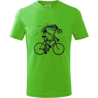 Gravel Bike kostra tričko detské Apple Green