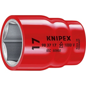 KNIPEX Шестостенна глава 17 мм с вътрешен квадрат 3/8" knipex 08890 (98 37 17)