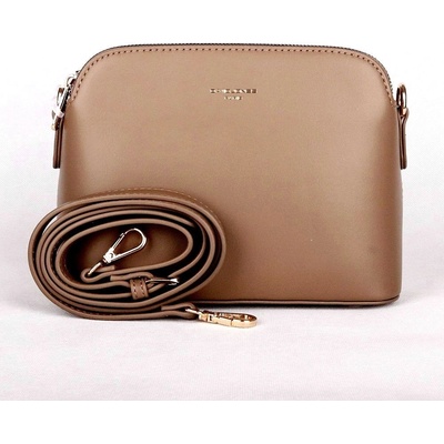 David Jones Tříoddílová malá hnědo-crossbody kabelka CM6938 šedá
