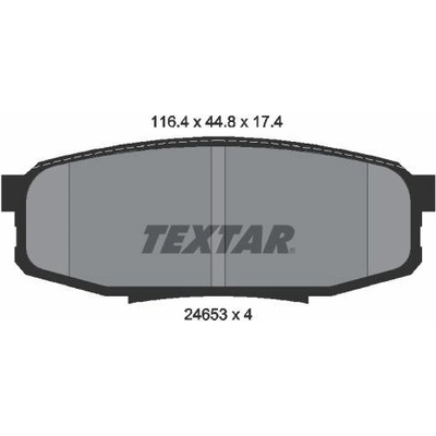 Sada brzdových platničiek kotúčovej brzdy TEXTAR 2465301
