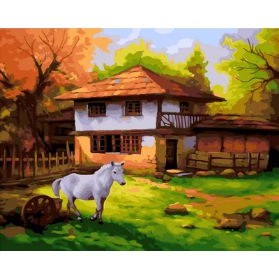 MagicArt Комплект за рисуване по номера MagicArt - На село (GX46652)