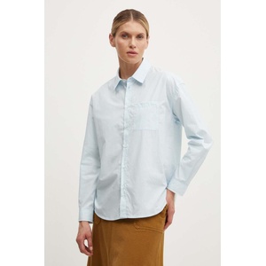 APC A. P. C. Памучна риза chemise boyfriend brodee (COEVD.F12550)