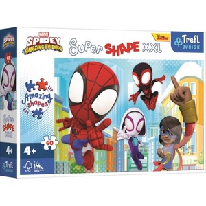 Trefl Puzzle Super Shape XXL Спайди и неговите невероятни приятели 60 части (50012)