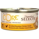 Wellness Core Signature Selects Shredded Boneless Chicken Entrée flavoured with Chicken Liver in Sauce 79 g