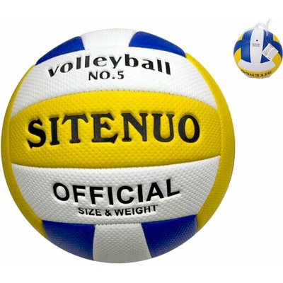 Míč volejbalový šitý kůže 22cm 270g