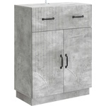 vidaXL Служебен шкаф с чекмедже Бетонно сиво 66 x 34, 5 x 87 см (895328)