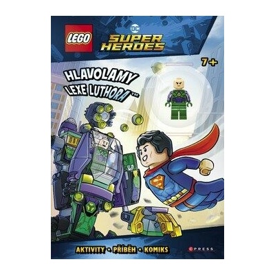 LEGO DC Comics Super Heroes Hlavolamy Lexe Luthora: Aktivity, příběh, komoks + minifigurka