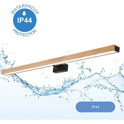 Brilagi Brilagi-LED Лампа за огледало в баня WOODY MIRROR LED/15W/230V IP44 дъб/черен (BG15129)