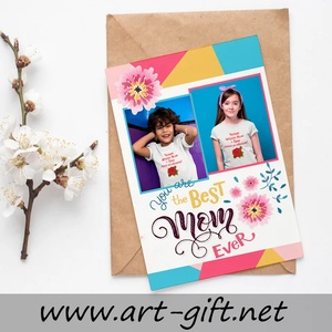 Art gift Картичка The best mom ever