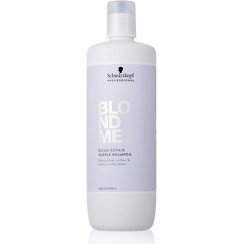 Schwarzkopf Blondme Bond Repair Purple Shampoo лилав шампоан за руса коса 1000ml