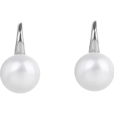 Mýl stříbrné visací náušnice perly 30747104