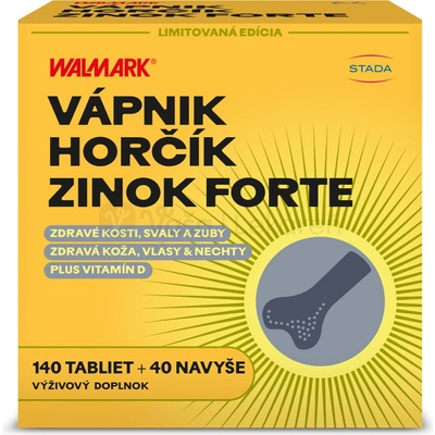 Walmark Vápnik Horčík Zinok FORTE PROMO 2022 140+40 tabliet