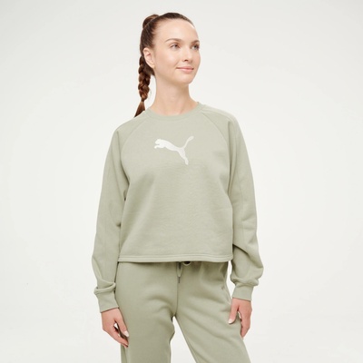 Puma dámska crop mikina zelená