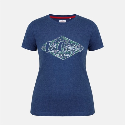 Lee Cooper Дамска тениска Lee Cooper LeeCooper Classic T Shirt Ladies - Navy Marl