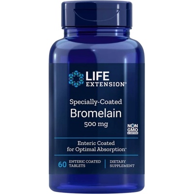 Life Extension Specially-Coated Bromelain 500 mg [60 Таблетки]