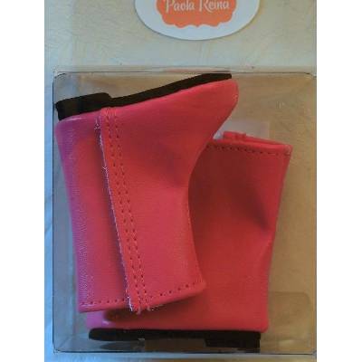 Růžové kozačky na suchý zip (Boty na Las Amigas - Paola Reina 32 cm)