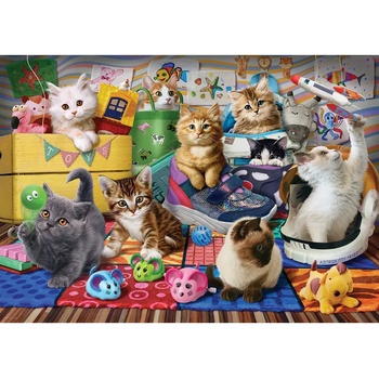 EUROGRAPHICS - Puzzle Kittens Playtime - 500 piese