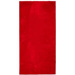 Килим HUARTE с къс косъм, мек и миещ се, червен, 100x200 см
