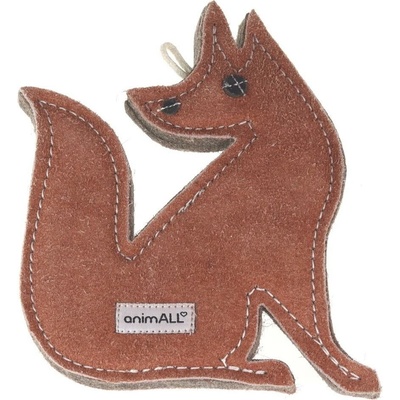 animALL Hračka Liška natural kůže podložená plstí 20 x 15 cm