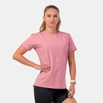 NEBBIA Дамска тениска Invisible Logo Old Rose XS