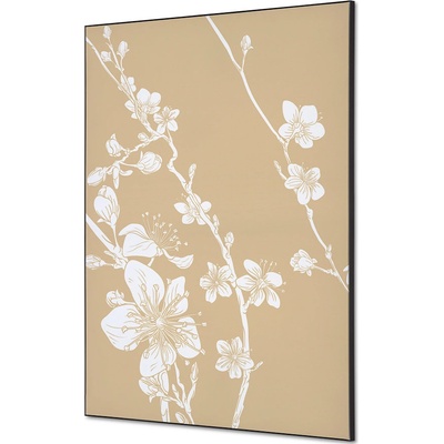 Jansen Display Textilní dekorace na zeď A1 Japonské třešňové květy béžová, 594 x 841 mm