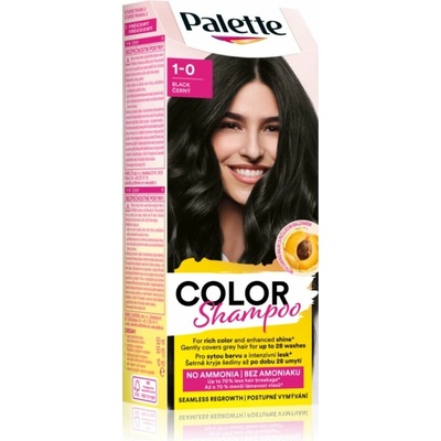 Schwarzkopf Palette Color Shampoo tónovací šampon odstín 1-0 (113) Black 50 ml