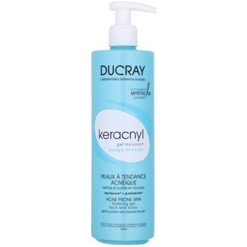 Ducray Keracnyl čistící gel pro mastnou pleť (Foaming Gel Face And Body) 400 ml