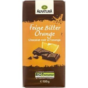 Alnatura Био фин черен шоколад с портокал - 100 г