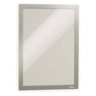 Informačný panel, A4, samolepiaci DURABLE "DURAFRAME", strieborná
