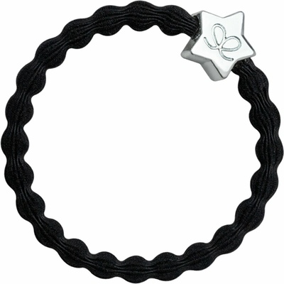 By Eloise London Silver Diamanté Star Black