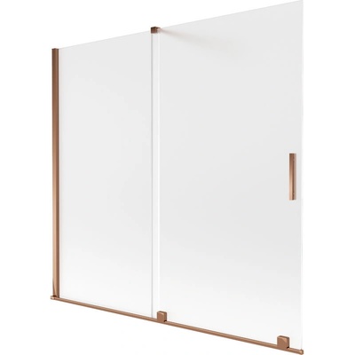 Mexen Velar параван за вана, двукрилен, плъзгащ, 170 x 150 см, матиран, розово злато - 896-170-000-31-60 (896-170-000-31-60)