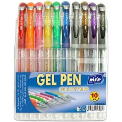 MFP 6000799 gelové pero set GLITTER 10 ks GG1068-10