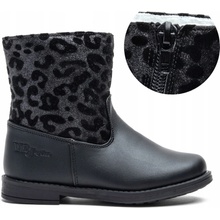 Wojtyłko detské čižmy z ekologickej kože čierne