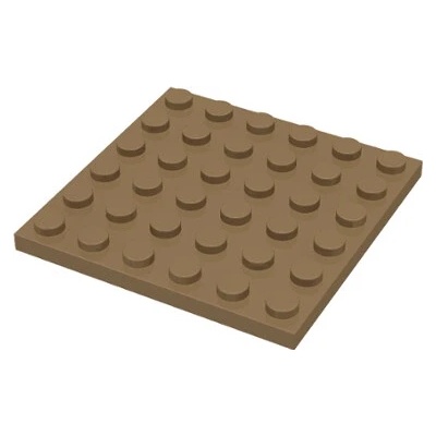 3958 Dark Tan Plate 6 x 6