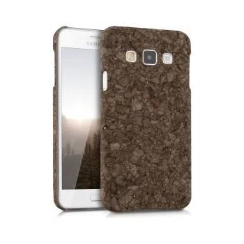 Image 1 of kwmobile Твърд корков калъф за Samsung Galaxy A3 - тъмнокафяв