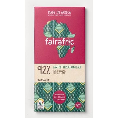Fairafric horká čokoláda 92% 80 g