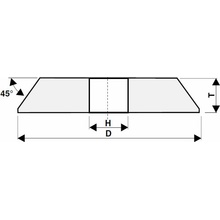 Tyrolit 96A80O4B40 Brúsny kotúč 150 x 3 x 20 mm 80 T436967