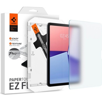 Spigen Paper Touch Tempered Glass EZ Fit - стъклено защитно покритие, подходящо за рисуване за дисплея на iPad Air 11 (2024) (матово)