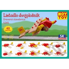 MOY TOY Lietadlo dvojplošník