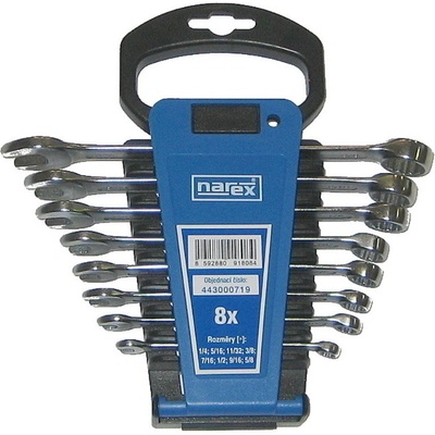 Narex Professional sada klíčů 8-dílná inch očkoplochých plast držák 608443000719