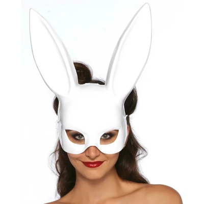 Маска, секси зайче, маскарад - Masquerade Rabbit Mask White (D-218022)