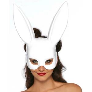  Маска, секси зайче, маскарад - Masquerade Rabbit Mask White (D-218022)