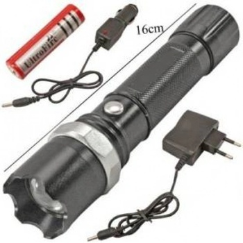 Image 1 of Bailong Bl-530 - акумулаторен cree led прожектор с регулировка на фокуса + зарядно за кола