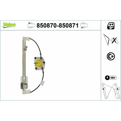 Zvedací zařízení oken VALEO 850871
