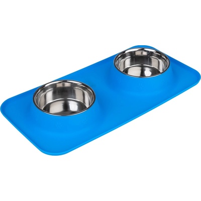 TIAKI dvojitá miska so silikónovou podložkou - 2 x 540 ml, Ø 14 cm