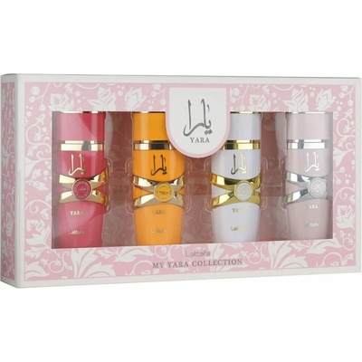 Lattafa Yara EDP 25 ml + Lattafa Yara Candy EDP 25 ml + Lattafa Yara Tous EDP 25 ml + Lattafa Yara Moi EDP 25 ml