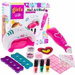 Fisher Price Girl Nail Making Kit 5+ Nail Dryer Glitter Clipper Varnishes 15 pcs
